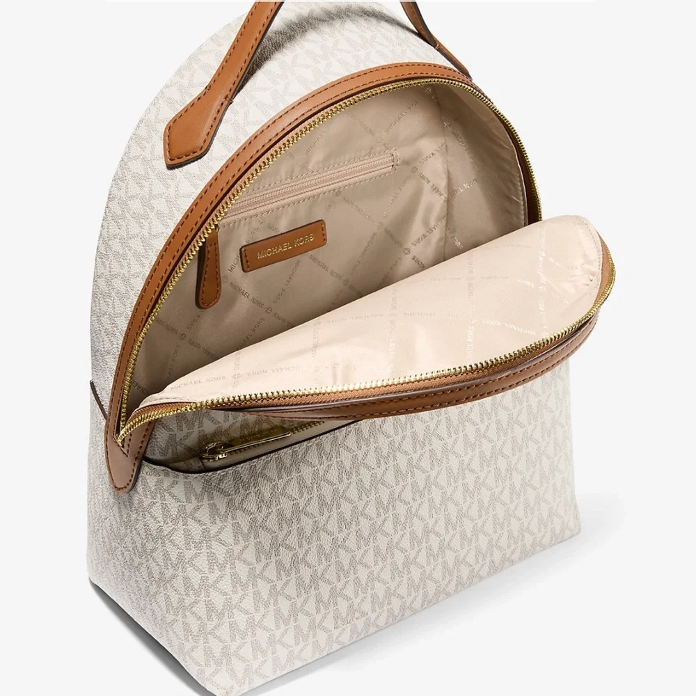 NWT in box
Michael Kors Signature Cream and Brown Backpack - Picture 2 of 3